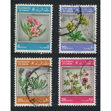 Oman Flowers 4v 1982 Canc SG#259-262
