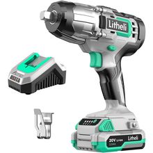 Litheli Impact Wrench Cordless, 1/2 Inch Power Impact Driver with 320 Ft-Lbs(430