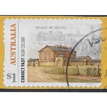 AUS 2018 $1.00 (S/A) 'CONVICT PAST' (NSW) (ON PAPER) FINE USED (EBID64-102)