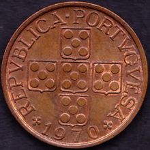 1970 Portugal 1 Escudo Coin