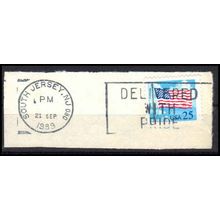 Used 2278 25c U.S. Flag South Jersey, NJ. E0846