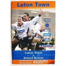 2001 programme Luton Town v. Bristol Rovers