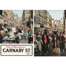 Johnny Mans TV Star Carnaby Street Fashion Shop OWNER Hand Signed Postcard