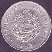 1963 Romania 3 Lei Coin