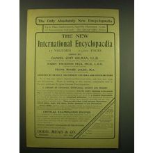 1902 Dodd, mead & Company Ad - The only absolutely new Encylopaedia