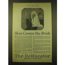 1918 The Delineator Magazine Ad - Here comes the bride