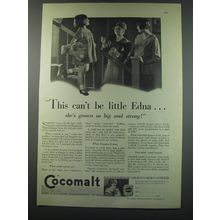 1930 Cocomalt Drink Ad - This can't be little Edna