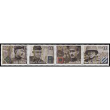 3393-3396 33c Soldiers Fine MNH Strip of 4 L01599
