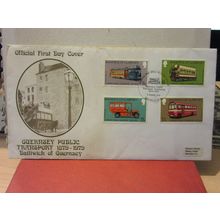 GUERNSEY PUBLIC TRANSPORT .FDC 7th August, 1979 4 stamps