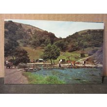 STEPPING STONES, DOVEDALE unused postcard Colourmaster #