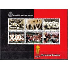 San Marino 1999 Michel Bloc Feuillet 25 Neuf ** Cote (2006) 5.00 Euro AC Milan