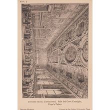 Antonio Canal Doge's Palace Sala Del Gran Consiglio Rare Italy Painting Postcard