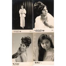 Malaya Studio 4x 1960s Malaysian Asian Glamour Real Photo Plain Back Postcard s