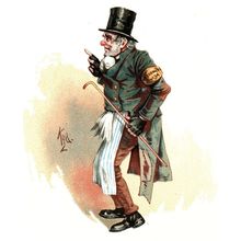 TROTTY VECK 1889 JOSEPH CLAYTON CLARKE ‘KYD’ The Chimes VICTORIAN CARTOON