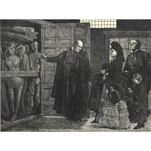 RAGGED REGIMENT - WAXWORK EFFIGIES 1872 James Dromgole Linton ANTIQUE ENGRAVING