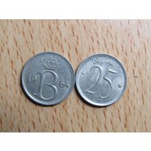 Belgium 1964 25 Centime Belgique (French Text) Coin