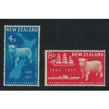 New Zealand Lamb Export 2v 1957 MNH SG#758-759