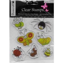 Dovecraft. Garden Friends Stamp Set. Stamping Cardmaking Scrapbooking Crafts