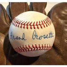 Frankie Crosetti Signed Autographed Official American League (OAL) Baseball
