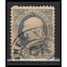Used 206 1c Benjamin Franklin Fine RA0373