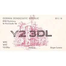 Radeberg German Democratic Republic Amateur Radio QSL Card