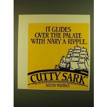 1979 Cutty Sark Scotch Ad - It Glides Over the Palate