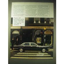 1989 Jaguar Vanden Plas Car Ad - Elegance and performance