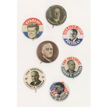 Vote Lyndon Johnson Herbert Hoover Jimmy Carter For President Pin Postcard