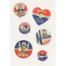 Ronald Reagan Ronnie America Loves You Pin Badge Postcard