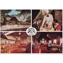 Constantia Nek Restaurant Cape Waiter Guests 1970s South Africa Postcard