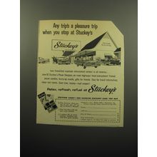 1960 Stuckey's Pecan Shoppe Ad - Any trip's a pleasure trip when you stop