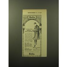 1960 Finchley Jersey Rain-topper by Axel Advertisement - For Him & Her