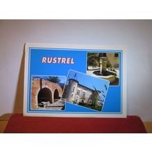 multiview, RUSTREL, FRANCE used postcard c.2002 pm =