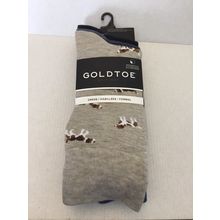 NEW GoldToe Edition Mens Dogs Crew Socks Assorted, 3 Pack - Shoe Size 6-12.5