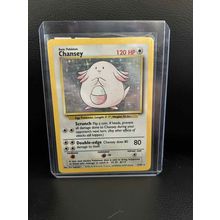 Chansey - 3/102 - Holo Rare - Unlimited Edition Base Set Pokemon Trading Card