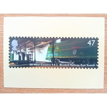 POSTCARD: CLASSIC LOCOMOTIVE - SR WEST COUNTRY, 4-6-2, BLUEBELL RAILWAY: 2004
