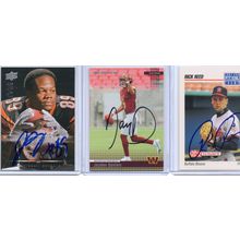 Autographed 3 Card Lot with Jayden Daniels Signed