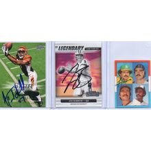 Autographed 3 Card Lot with Joe Burrow Signed
