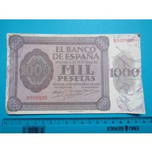 Espana Spain 1936 1000 Pesetas Banknote Reproduction - 195