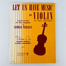 Let Us Have Music For Violin Volume One Paperback Sheet Music Book