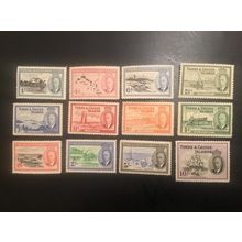ICOLLECTZONE Turks and Caicos 108-117 (less 109) VF NH 117 is hinged