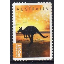 Australia 2014 Concession Stamp - Kangaroo on Beach NVI s/a Used