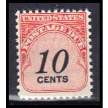 J97 10c Postage Due Average MNH KA1201