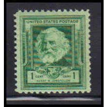 864 1c Henry Longfellow Fine MNH KA2493