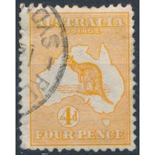 Roo: 4d - Australia 1913 - FH - SG 6