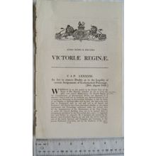 1846 Act of Parliament: remove doubts Assignments of Ecclesiastical Patronage