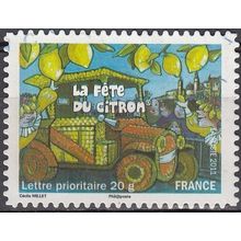 France 2011 Michel 5124I O Cote (2015) 0.60 € Fête du citron Menton Cachet rond