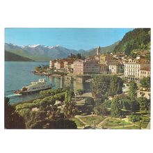 LAKE OF COMO, BELLAGIO used postcard.1985 postmark #
