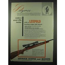 1954 Leupold Scope & Mount Ad - Winchester 308 Rifle