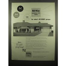 1954 Rowe Manufacturing Ro-Way Overhead Type Doors Ad